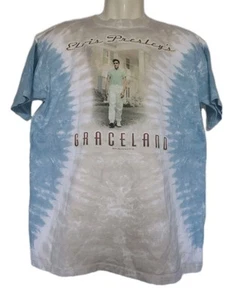 T-shirt Elvis Presley direttamente da Graceland tie dye merce ufficiale taglia large - Foto 1 di 6