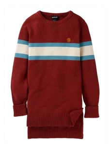 Burton Pullover Damen Large Rot Retro Langarm Pulli Rundhals Drop Tail - Bild 1 von 2