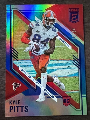 2021 Donruss Elite Kyle Pitts #117 Rookie Status Foil SP RC serial /84 - Image 1 of 2