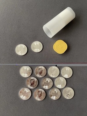 Maple Leaf Jahrgang 2020/ je Tube 25 x 1 Oz Fine Silver 999/1000 - Bild 1 von 3