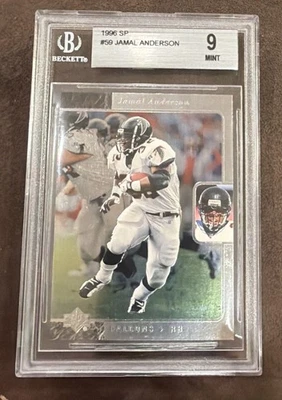 1996 SP Foil Jamal Anderson RC Rookie Card PSA 9 MINT - Image 1 of 2