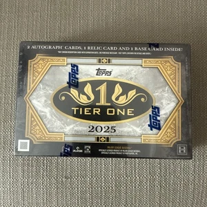 Caja de pasatiempos de béisbol Topps Tier One 2025 sellada en mano - Imagen 1 de 2