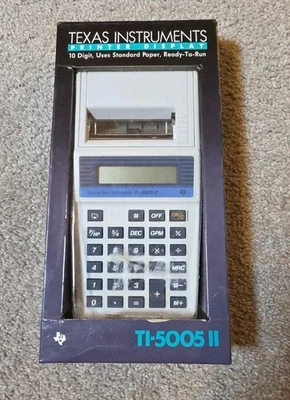 Texas Instruments TI-5005 II Printer Display Calculator Tested NIB - Image 1 of 2