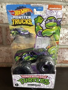 Hot Wheels Monster Trucks TMNT Donatello Character Monster Truck! - Picture 1 of 3
