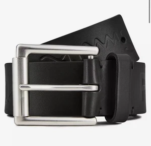 Cintura Paul Smith nera in pelle goffrata PS misura 36” 95 NUOVA - Foto 1 di 3
