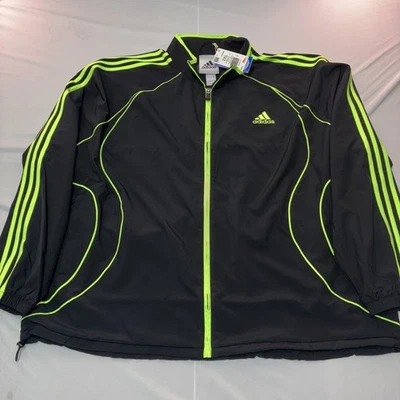 Adidas Originals Teamgeist Warm Up Track Jacket Full Zip Men’s XXL Black NWT - Image 1 of 4
