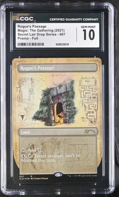 ROGUE'S PASSAGE Secret Lair Foil Schematic CGC 10 MTG [Nostalgium] - Image 1 of 2