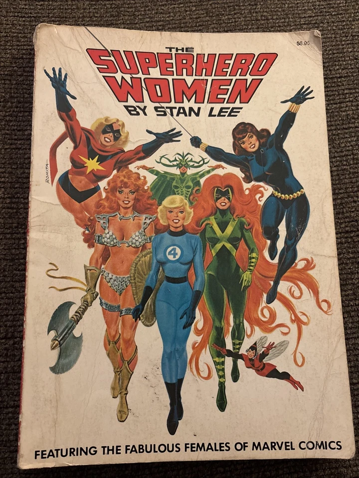 Libro (CL) de The Superhero Women de Stan Lee tapa blanda Marvel Comics 1977 Foto 1 de 4