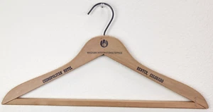 VTG Western International Hotels Cosmopolitan Hotel Wooden Coat Hanger Denver CO - Picture 1 of 6