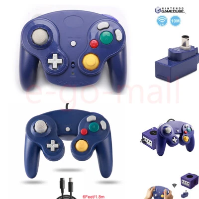 Wired/Wireless GameCube Remote Gamepad Controller for Nintendo NGC GC Console - Image 1 of 4