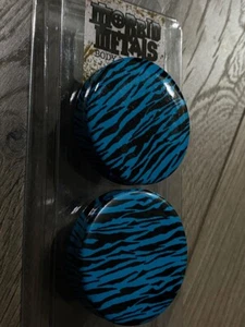 Morbid Metals Body Jewelry: Plugs - Zebra Print - Picture 1 of 7
