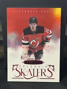 2022-23 Upper Deck Stature Alexander Holtz Splendid Skaters RED /75 - Picture 1 of 2