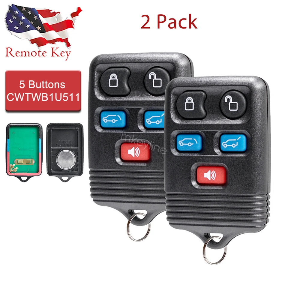 2 para Ford Expedition 2003 - 2010 chave de entrada sem chave controle remoto Fob 5Btn CWTWB1U551 - Imagem 1 de 4
