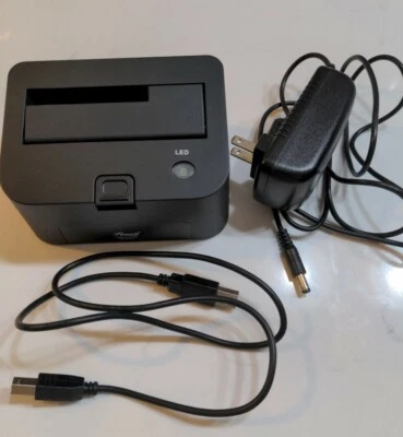 Rosewill RX-DU101 - 2.5″ & 3.5″ Black SATA USB 2.0 Docking Station - Image 1 of 4