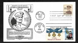 #1042A 8c John J. Pershing -Day Lowry Dual FDC #2998 Eddie Rickenbacker+#2045 - Picture 1 of 2