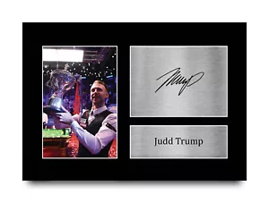 Judd Trump A4 biliardo idea regalo stampata firmata foto design per tifosi WST - Foto 1 di 17