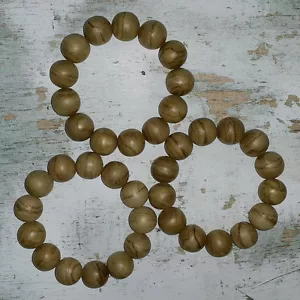 Lot 3 Pcs 19 MM Nice Stripes Aquilaria Agarwood Bracelets Aloeswood 13 Beads  - Picture 1 of 8