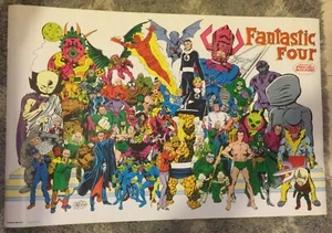 1984 VINTAGE. FANTASTISCHE VIER POSTER-ERSTELLTE STAN LEE & JACK KIRBY-MARVEL COMICS BÜCHER - Bild 1 von 1