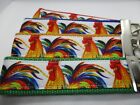 Rooster Ribbon on Strong Webbing Key Fob, Keychain, Wristlet (Chicken Animal)