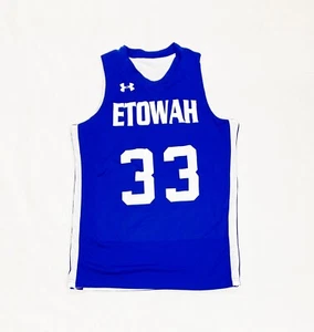 Under Armour Etowah Eagles Reversible Basketball Jersey Youth Large Blue White - Bild 1 von 4