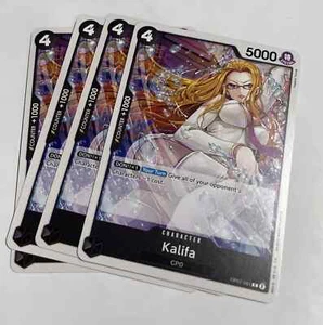 4 X JUEGO de una pieza TCG Kalifa OP07-081 500 años en el futuro común CCG CASI NUEVO - Imagen 1 de 1
