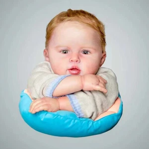22" Reborn Baby Doll George Unpainted Kit Part with Cloth Body No Hair DIY Gift - Bild 1 von 5