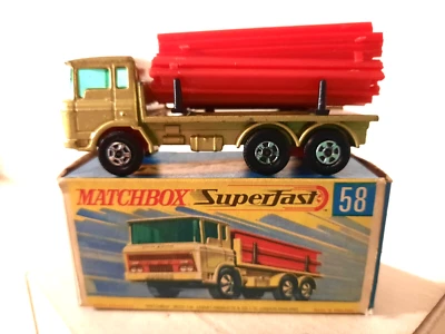 Matchbox/Lesney Superfast Modell No.58a DAF Girder Truck "VOLLRÄDER" mit H-OVP - Bild 1 von 4