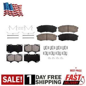 For 4Runner FJ Cruiser Sequoia GX460 GX470 Front & Rear Ceramic Brake Pads US - Picture 1 of 4