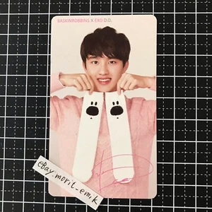 D.O. Baskinrobbins EXO collaboration photo card official photocard RARE PC - Picture 1 of 12