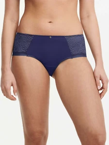 NEW! $38 CHANTELLE INTIMATES 13B4 C JOLIE LACE HIPSTER PANTIES DANUBE BLUE SZ M - Picture 1 of 2