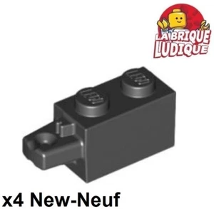 Lego 4X Hinge Brick 1X2 Locking Horizon Finger Black 30541 - Picture 1 of 1