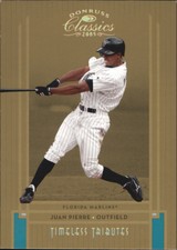 2005 Donruss Classics Timeless Tributes Gold Baseball Card #83 Juan Pierre /50