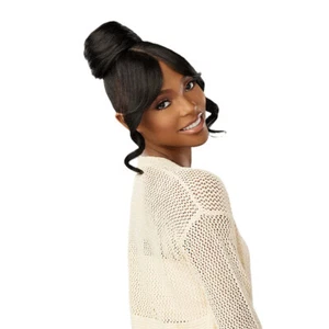 Sensationnel Synthetic Hair Wig Piece Hd Lace Parting Lulu Bun - Updo Unit 2 - Picture 1 of 9