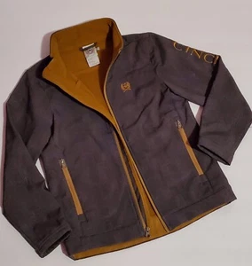 Cinch Western Winter Jacket Charcoal Embroidered Logo Lined Boys Size 10 Medium - Picture 1 of 8