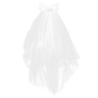  White Lace Veil Bride Wedding Dress for Women First Communion Dresses