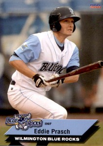 2010 Wilmington Blue Rocks Choice #21 Eddie Prasch Anderson IN Chesterfield MO