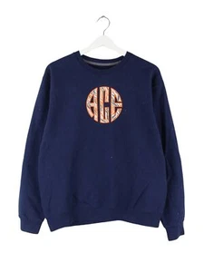 Fruit of the Loom ACE Embroidered Sweater Blau M Herren - Picture 1 of 6