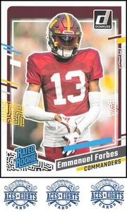 2023 Donruss Emmanuel Forbes Rookie RC Washington Commanders #399 - Picture 1 of 2