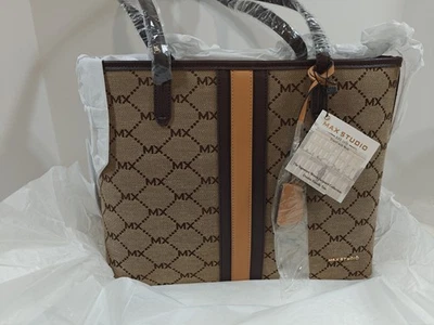 Bolso de Mano MAX STUDIO Signature Colección Jacquard Tejido Doble Asa MXH1191 NUEVO CON ETIQUETAS Foto 1 de 4