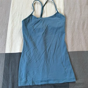Lululemon Tank Top Womens Size 6 Blue Workout Yoga Running - Picture 1 of 5