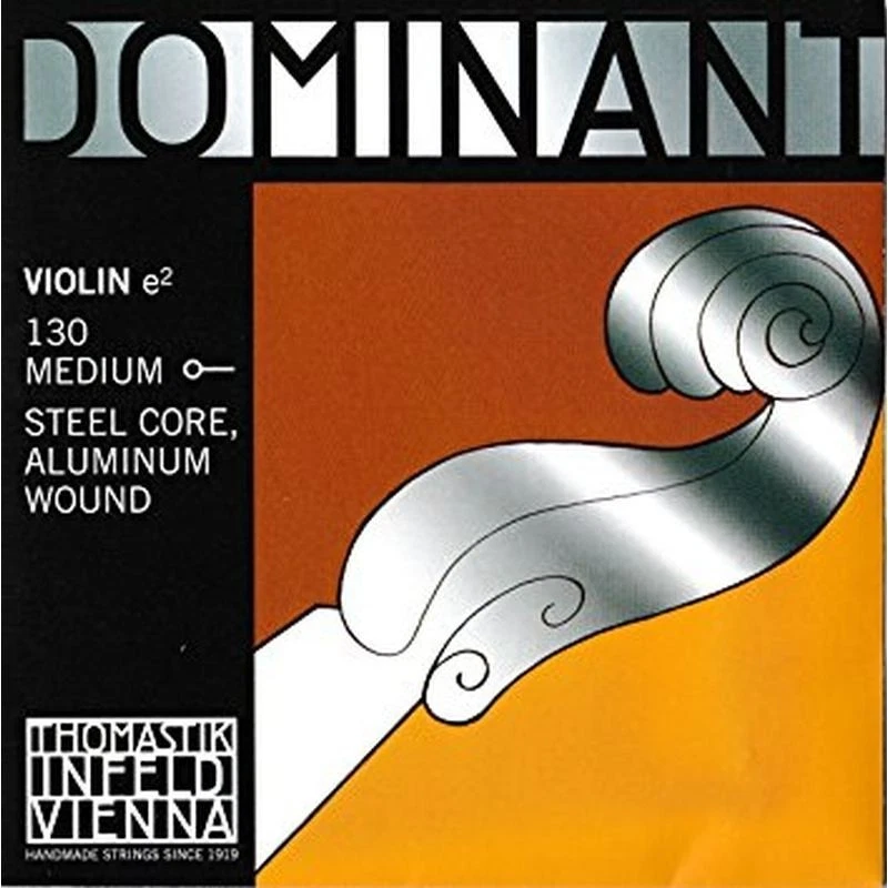 Thomastik Dominant 130 Corda Mi Violino 4/4 Medium Steel Core Aluminium Wound - Immagine 1 di 1
