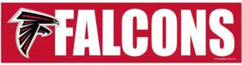 Atlanta Falcons Bumper Strip for Car Truck SUV Sticker Football State of Georgia - Image 1 of 1