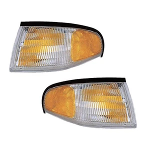 Parking Corner Signal Lights Pair Set for 94-98 Ford Mustang Left & Right - Foto 1 di 1