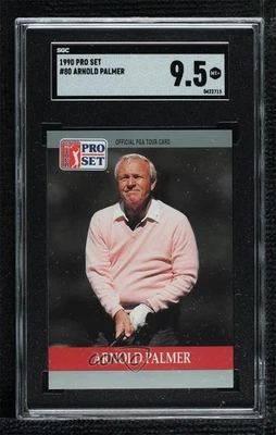 1990 PGA Tour Pro Set Arnold Palmer #80 SGC 9.5 Mint+ - Image 1 of 3