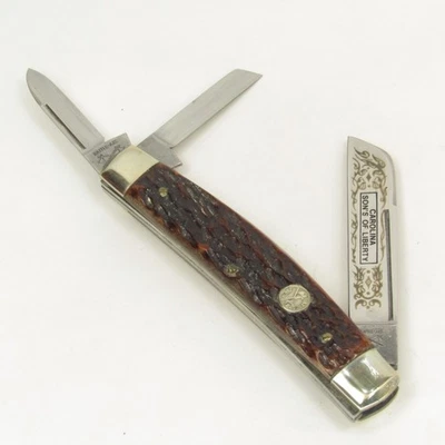 Battle Axe Brand Hickey & Shouse Whittler Carolina Son's of Liberty Brown Bone - Image 1 of 4