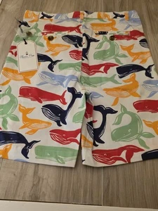 Classic Prep Childrenswear Boys Hudson Short Whale Watch Print Size 7 - Picture 1 of 2