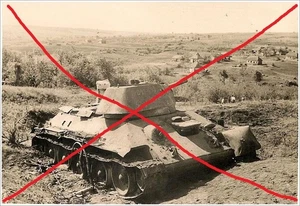 Foto/Photo 359,Panzer,Tank, WW2, k.o. T-34 , Eastern Front - Bild 1 von 1