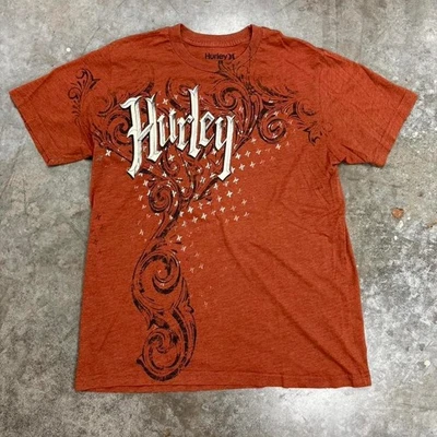 Camiseta grunge naranja Y2K Hurley talla L Foto 1 de 4