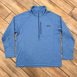 Stio Gannett Peak 1/2 Zip Pullover XL blau Fleecejacke Outdoor Herren - Bild 1 von 10