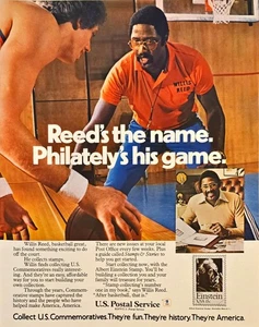 Wills Reed NBA Briefmarken Sammler US Postal Service 1979 Vintage Print Ad - Bild 1 von 1